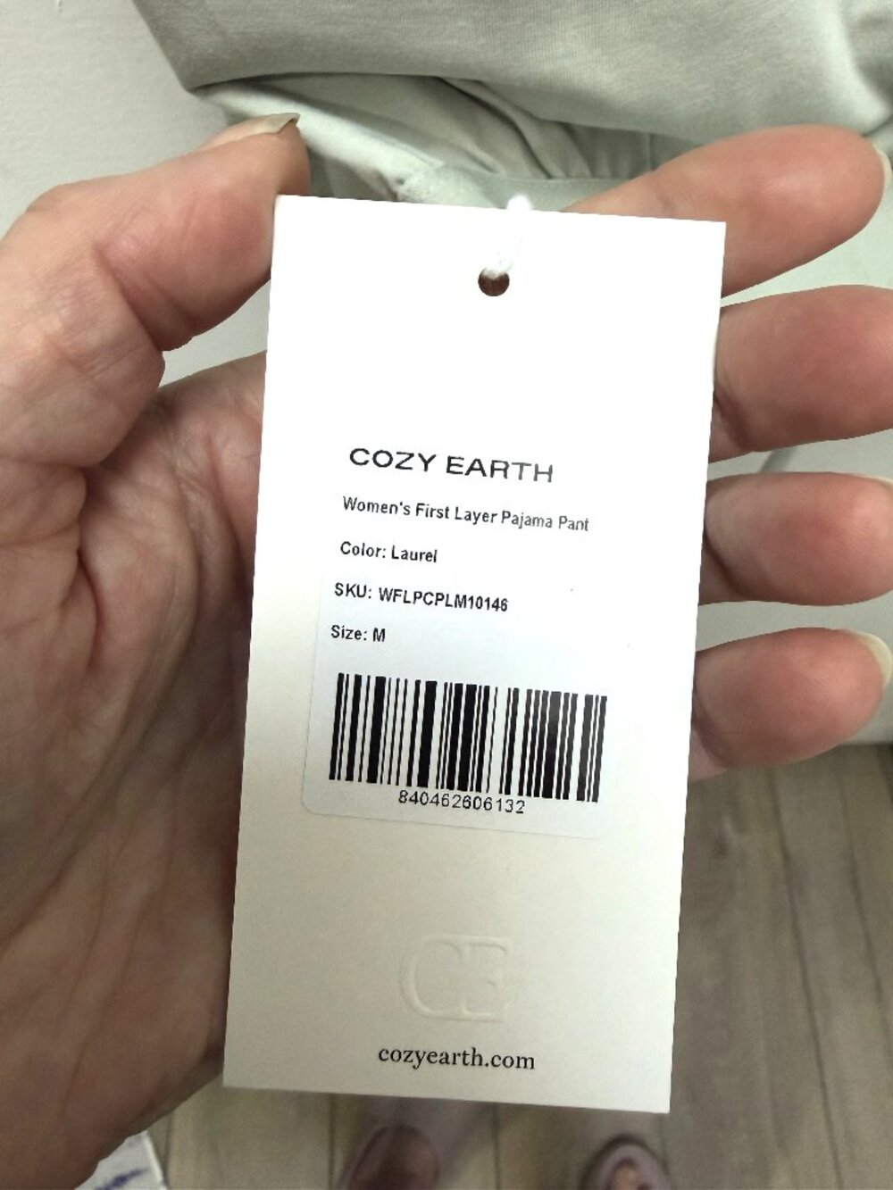 NWT Cozy Earth First Layer Pajama Pants Laurel M Bamboo - Picture 6 of 6